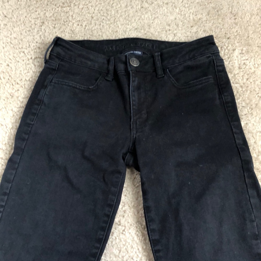 black american eagle jeans